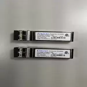 Lot of 2 Finisar FTLX8571D3BCL-EM 10GE 10Gb/s  Multimode SFP+ optic
