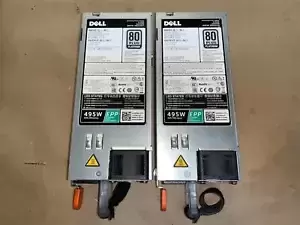 Lot of 2 Dell D495E-S1 02FR04 495W PowerEdge R630 R730 R730XD R640 Power Supply