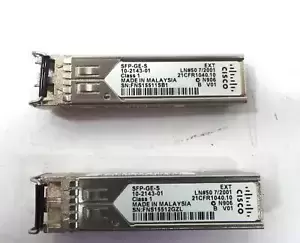 A LOT OF 2 CISCO SFP-GE S Transceiver Module - Free Shipping