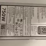 Dell Poweredge 750 watt power supply 12gen