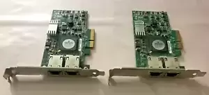 (LOT X2) Cisco 0F169G Dual Port 1GB Rj-45 Network Ethernet Server Card Broadcom