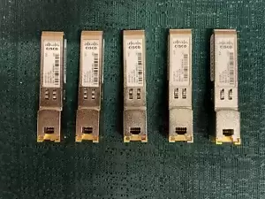 Lot of 5 Cisco SFP-GE-T Transceiver Modules 30-1421-02