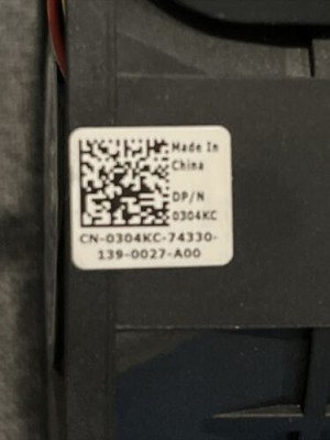 304KC Dell OEM PowerEdge R510 Server Dual Cooling Fan Assembly (BIN #B4)