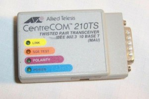 CentreCOM 210TS AUI RJ-45 Transceiver Cisco 2511 2500 CenterCom 210T YR Warranty