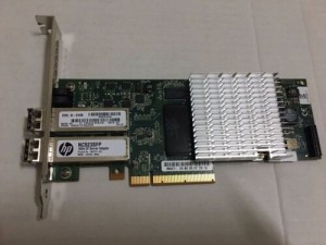 HP NC523SFP Dual Port 593717-B21 Server Adapter + FTLF8528P2BNV-HP Transceiver