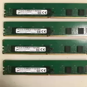 Lot of 4 Micron 32GB (4x8GB) MTA9ASF1G72PZ-2G3A1II SERVER RAM PC4-2400T REG ECC