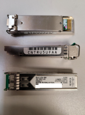 Genuine Cisco GLC-ZX-SM 1550nm 80km 1G ZX SFP Transceiver 10-1837-01 CNTRU5UFAA