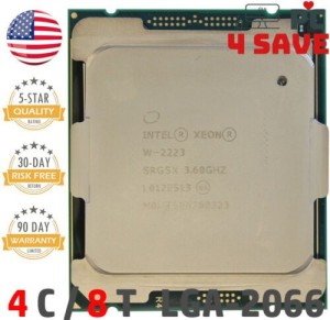 Intel Xeon W-2223 3.60 GHz 4-Core 8.25M LGA 2066 SRGSX Server CPU Processor 120W
