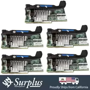 Lot of 5 HP FlexFabric 10GbE Dual Port 554FLB FCoE Network Adapter HP4K1455