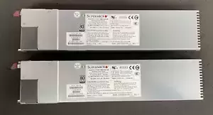 Lot of 2x Supermicro PWS-741P-1R PSU - 740W Server Power Supply