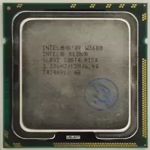 INTEL XEON W3680 3.33GHZ Six 6-CORE 12M CACHE LGA1366 6.4 GT/s SLBV2 PROCESSOR