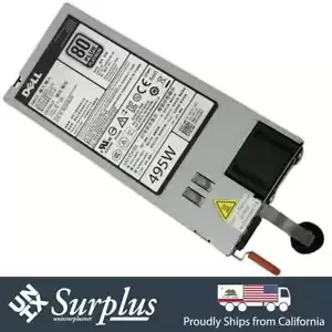Dell 495W EPP 80+ Platinum PSU F495E-S0 Power Supply PowerEdge R520 R620 R720