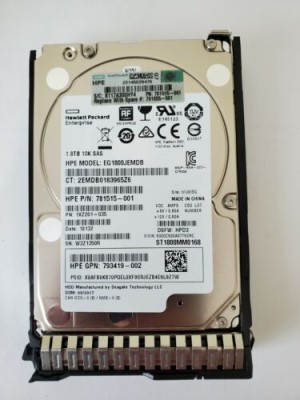 HP 1.8 TB SAS 12Gb/sec 2.5" Internal Hard Drive (EG1800JEMDB) (781515-001)