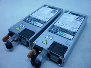 Lot of 2 Dell EPP 80 PLUS Platinum 750W Server Power supply E750E-S0, 100 - 240V