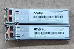 Lot of 2 HP Aruba J9152D 10G SFP+ LC LRM 220m OM2 MMF Transceiver Module