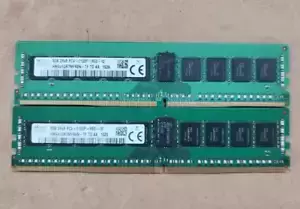 Lot of 2 Hynix HMA41GR7MFR8N-TF 8GB 2Rx8 PC4-17000 DDR4-2133MHz DIMM Mem Modules