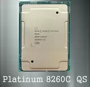 Intel Xeon Platinum 8260c srf9f 2.3ghz QS LGA3647 server processor CPU