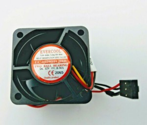 NEW Evercool 40mm Two-Ball Bearing DC 12V Cooling Fan w/ Dell 3-pin MB Connector