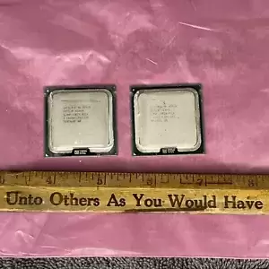 (2) Intel Xeon X5460 SLBBA SLANP 3.16GHz Quad Core LGA 771 CPU