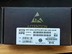HPE 845966-B21 100GB QSFP28 MPO SR4 100Gbps TRANSCEIVER 845965-001