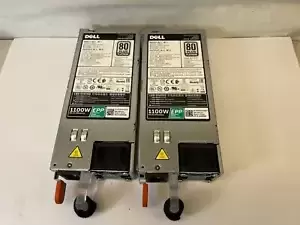 Lot of 2 Dell 1100W 80 Plus Platinum EPP Server Power Supply 0CMPGM