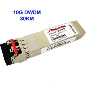 80km 10GBase-DWDM SFP+ Transceiver for Cisco Catalyst 3650 Series WS-C3650-48FD