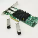 HP NC552SFP DUAL PORT 10Gb SFP+ SERVER ADAPTER PCI-e OCE11102 615406-001 W/SFP