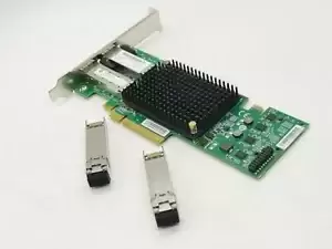 HP NC552SFP DUAL PORT 10Gb SFP+ SERVER ADAPTER PCI-e OCE11102 615406-001 W/SFP
