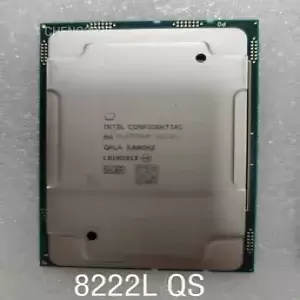 Intel Xeon Platinum 8222l QS 18 core 36 lines 3.0ghz 24.75mb 200w CPU processor