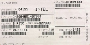 Intel CM8064601467001 SR150 Xeon Processor E3-1280 v3 8M Cache New Bulk