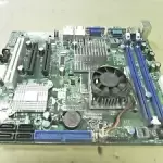 SuperMicro X7SLA-H Flex-ATX Server Motherboard with CPU Heatsink and Fan