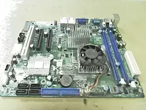 SuperMicro X7SLA-H Flex-ATX Server Motherboard with CPU Heatsink and Fan