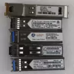 Lot of 5 Misc Cisco Finisar Juniper SFP-GE-T SFP-GD-BX34-LU SFP Transceivers
