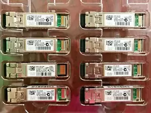 Lot of 8 New Genuine Cisco SFP-10G-SR 10-2415-03 v03 SFP 10GbE Transceiver +200p