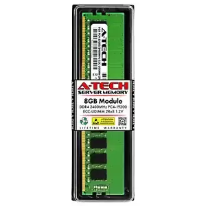 8GB PC4-19200 ECC UDIMM (Micron MTA18ASF1G72AZ-2G3 Equivalent) Server Memory RAM