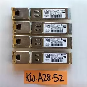 Lot of 4 Cisco GLC-T 30-1410-03 1Gbps RJ-45 SFP Transceiver Modules CNS8TUTAAB