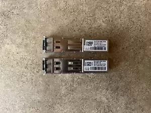 LOT 2 CISCO GLC-SX-MM COM 1.25GB 850NM SFP TRANSCEIVER SFBR-5766PZ-CS2 W7-3(14)