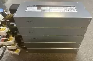 (Lot of 4) New Pull Dell 350 Watt Power Supplies R320 DP/N: NWX4R H3YKR D350E-S2