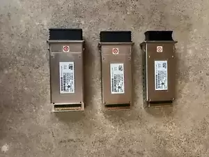 LOT OF 3 GENUINE CISCO X2-10GB-SR 10GBASE-SR X2 MODULE 05/06 10-2205-05 M9-4(5)