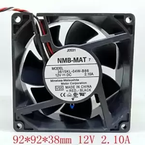 NMB 3615KL-04W-B86 12V 2.10A 9038 3-pin DELL server CPU industrial fan
