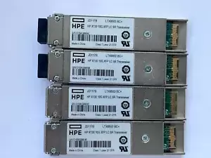 Lot of 4 Pcs JD117B HPE X130 10G XFP LC SR TRANSCEIVER