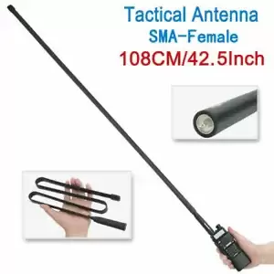 108cm/42.5" SMA-Female Tactical Antenna For Baofeng UV-5R UV-82 BF-F8HP Radio