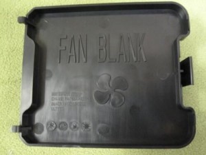 Lot of 2 HP Server Fan Blank Black HP# 6009-0292 PA765A