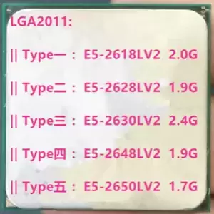 Intel Xeon E5-2618LV2 E5-2628LV2 E5-2630LV2 E5-2648LV2 E5-2650LV2 LGA2011 CPU