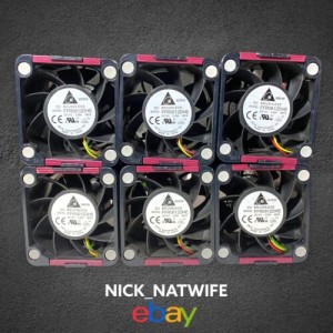 Delta Electronic FFR0612DHE DC 12 V 3.30 Amp Brushless Fan For HP Servers 6 Pack