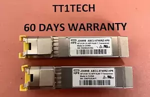 2x HP X120 JD089B 1G SFP RJ45 ABCU-5740RZ-HP8 Transceiver Module