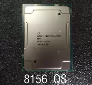 Intel Xeon Platinum 8156 QS 4-core 3.6ghz 16.5mb 105w qmrq lga3647 CPU processor