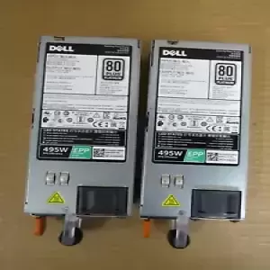 Lot of 2 495W PSU DELL 0VKDD2  80 Plus Platinum EPP Power Supplies TESTED