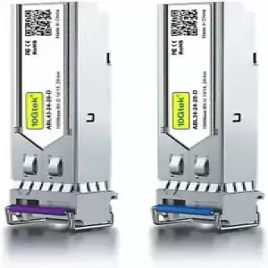 A Pair of Bidi SFP Module 1.25G SFP BIDI Singlemode LC 20 km For Cisco GLC-BX-D