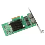 PCI Express To Dual Ports Network Card Intel350 PCIe 4x 1G Server Lan Ethernet